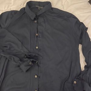 John Varvatos Blue Button up